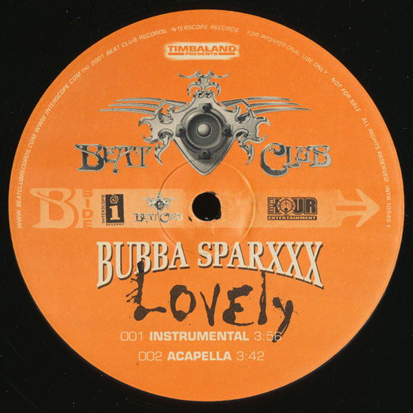 Bubba Sparxxx : Lovely (12", Promo)