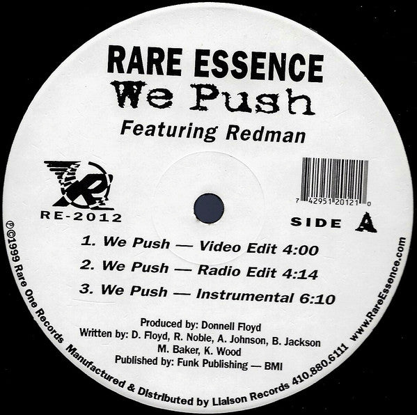 Rare Essence Featuring Redman : We Push (12")