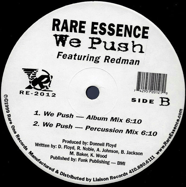 Rare Essence Featuring Redman : We Push (12")