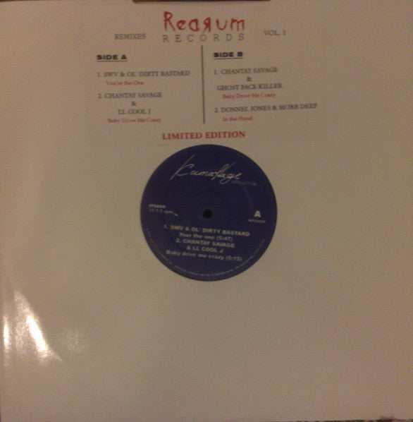 Various : Redrum Records Vol. 1 (Remixes) (12")