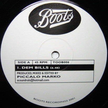 Various : Dem Bills / I Zimbra (12")