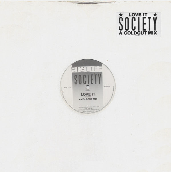 Society (2) : Love It (12")