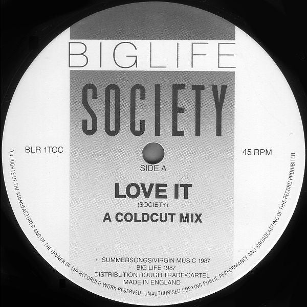 Society (2) : Love It (12")