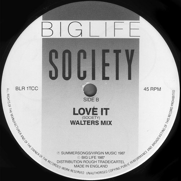 Society (2) : Love It (12")