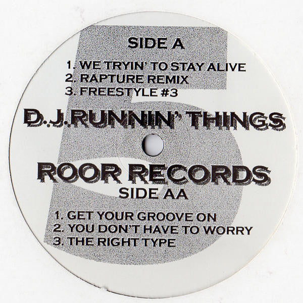 DJ Runnin Things : DJ Runnin' Things 5 (12")