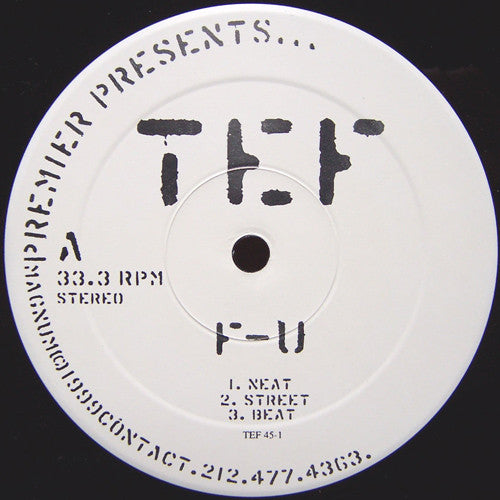 Teflon (2) : Premier Presents...: F-U / Comin' At Cha (12")