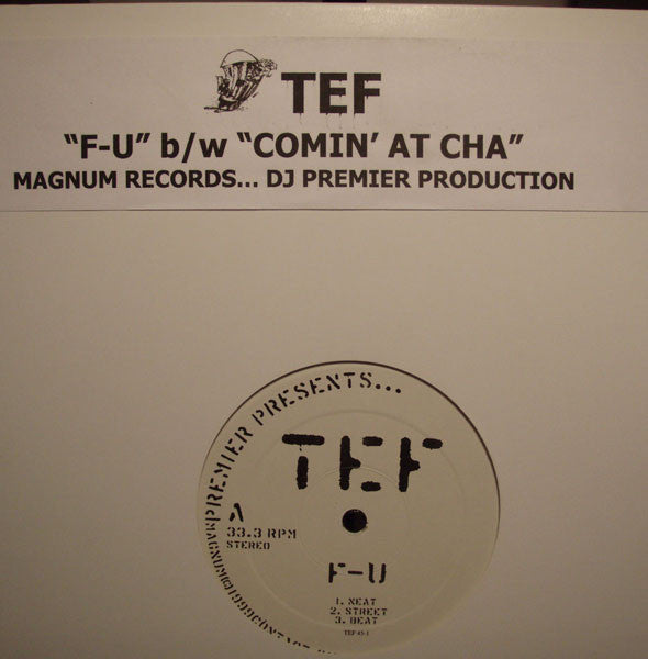 Teflon (2) : Premier Presents...: F-U / Comin' At Cha (12")