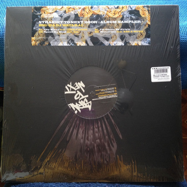 Big-O (4) & DJ Watarai : Straight To Next Door (Album Sampler) (12", Promo, Smplr)