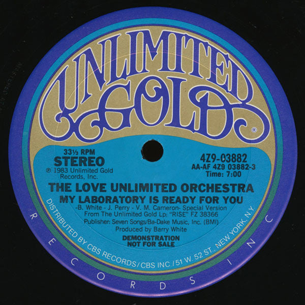 Love Unlimited Orchestra : My Laboratory Is Ready For You (12", Promo)