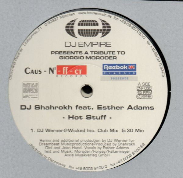 Shahrokh Dini : Hot Stuff (2x12")