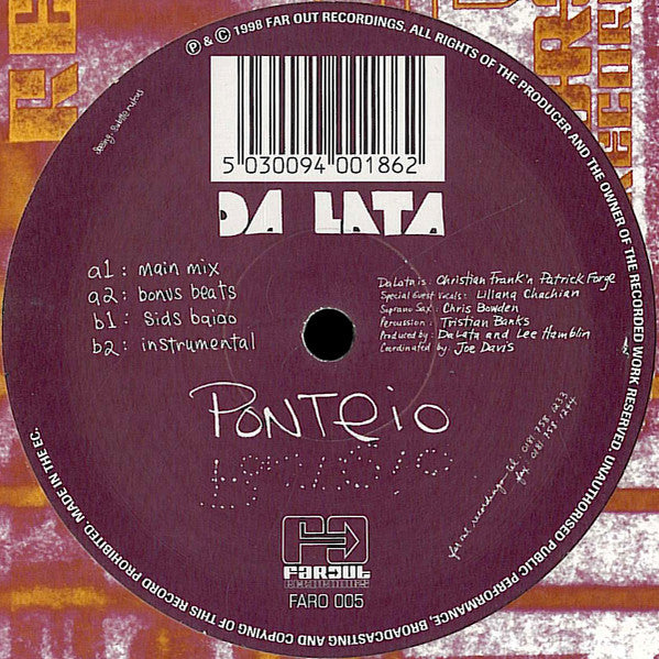 Da Lata : Ponteio (12")