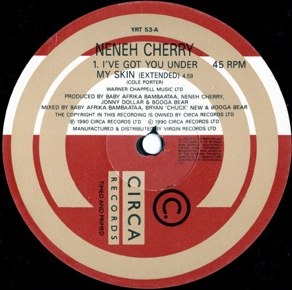 Neneh Cherry : I've Got You Under My Skin (12", Single)
