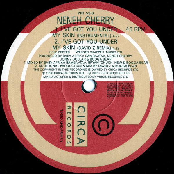 Neneh Cherry : I've Got You Under My Skin (12", Single)