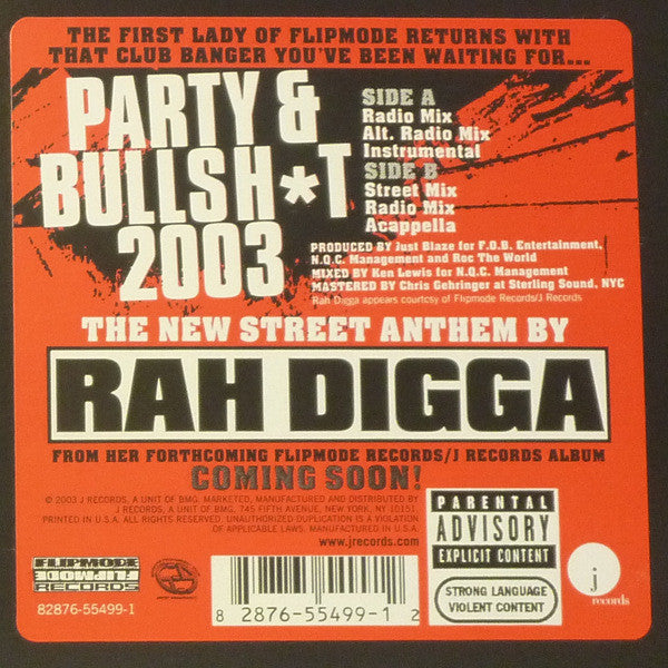 Rah Digga : Party & Bullsh*t 2003 (12")