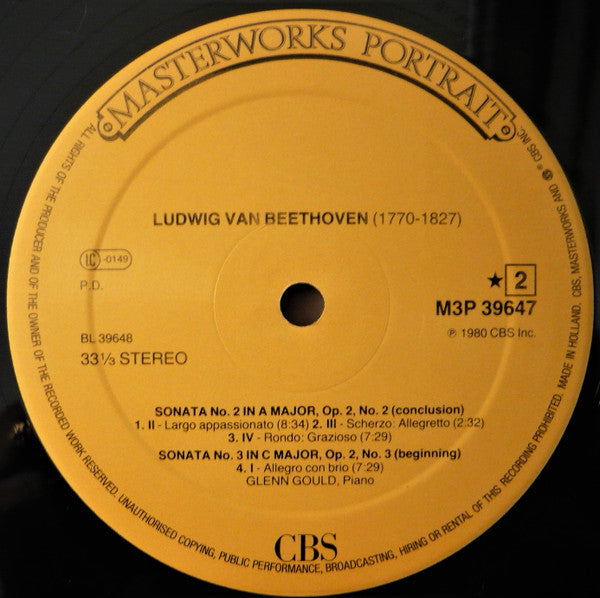 Ludwig van Beethoven - Glenn Gould : Piano Sonatas (3xLP, Comp, RM)