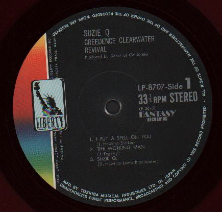 Creedence Clearwater Revival : Suzie Q (LP, Album, Red)