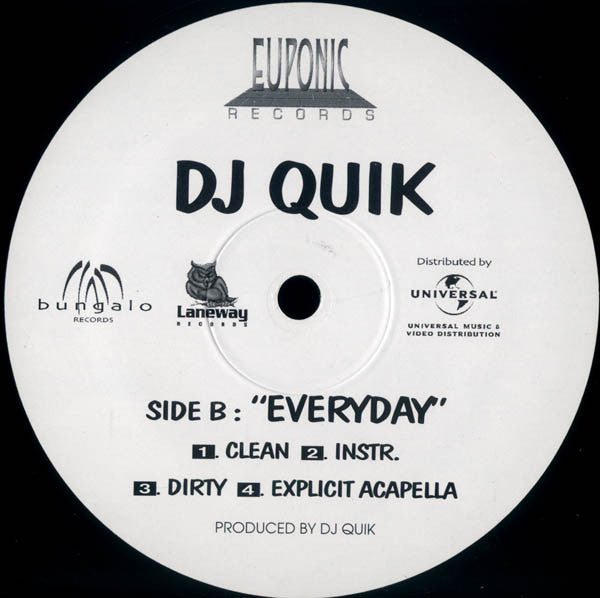 DJ Quik : Trouble / Everyday (12", Single)