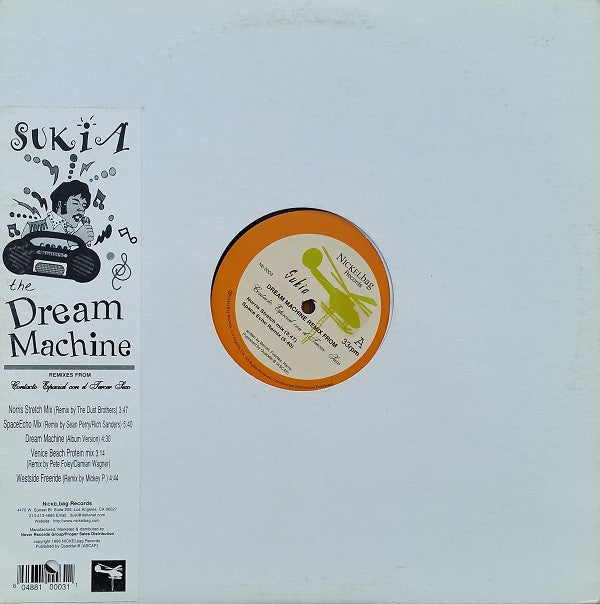 Sukia : The Dream Machine (Remixes From Contacto Espacial Con El Tercer Sexo) (12")