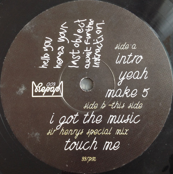 The Music Man : Homemade (12")