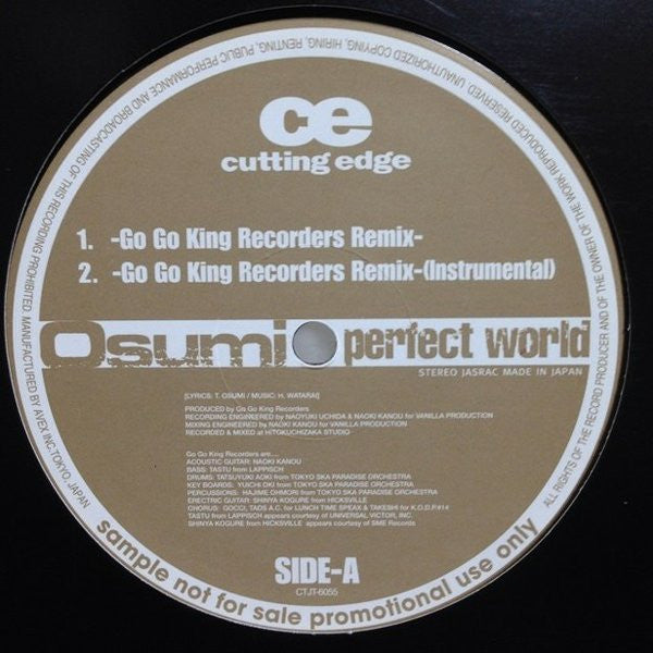 Osumi : Perfect World (12", Promo)