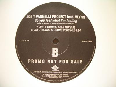 Joe T. Vannelli Project Feat. Vlynn : Do You Feel What I'm Feeling (2x12", Promo)