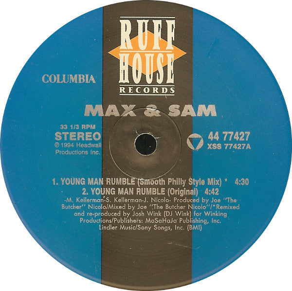 Max & Sam : Young Man Rumble (12")