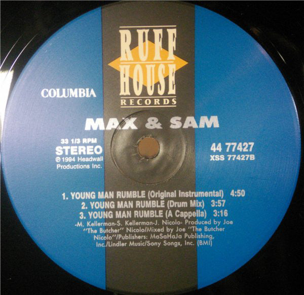 Max & Sam : Young Man Rumble (12")