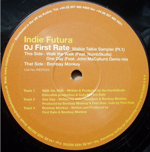First Rate : Walkie Talkie Sampler (Pt. 1) (12")