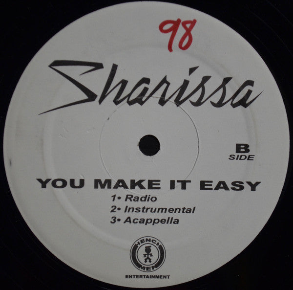 Sharissa : See If I Won't / You Make It Easy (12")