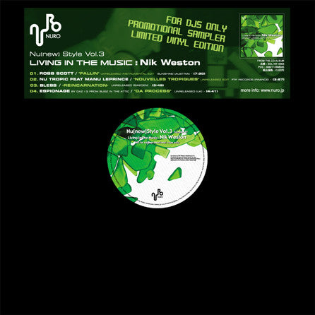 Various : Nu[new] Style Vol. 3 - Living In The Music: Nik Weston (Promotional Sampler EP) (12", Ltd, Promo, Smplr)