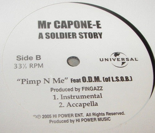 Mr. Capone-E : My Angel / Pimp In Me (12")