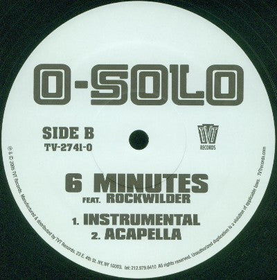 O-Solo Featuring Rockwilder : 6 Minutes (12")