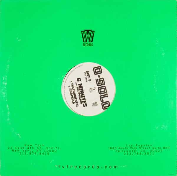 O-Solo Featuring Rockwilder : 6 Minutes (12")