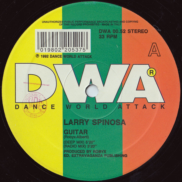 Larry Spinosa : Guitar (12")