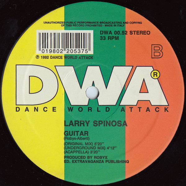 Larry Spinosa : Guitar (12")
