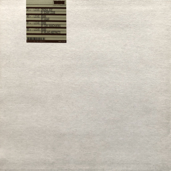 Sonar Lodge : L.O.V.E. (12", EP)