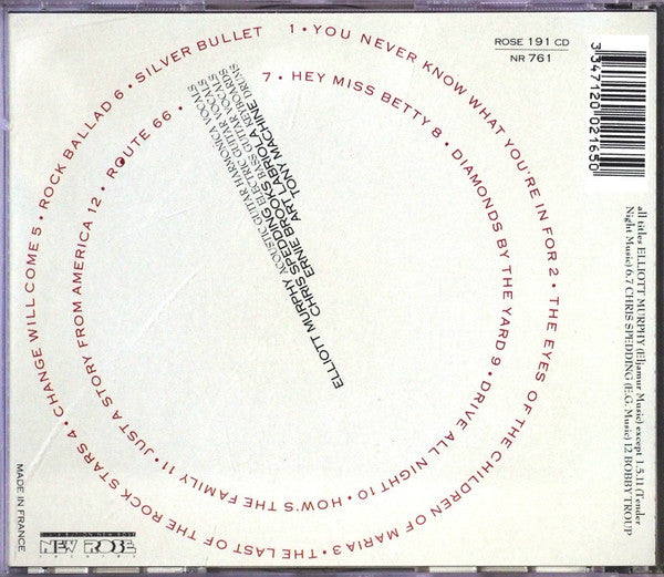 Elliott Murphy Special Guest Chris Spedding : Live - Hot Point (CD, Album)