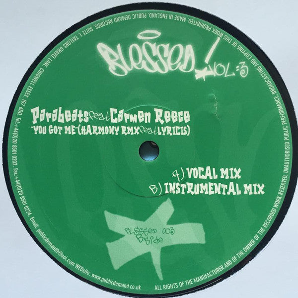 Para-Beats Feat. Carmen Reece : Blessed Vol.3 (12", Single)