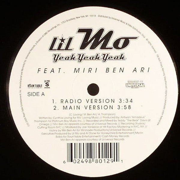 Lil' Mo Feat. Miri Ben-Ari : Yeah Yeah Yeah (12")