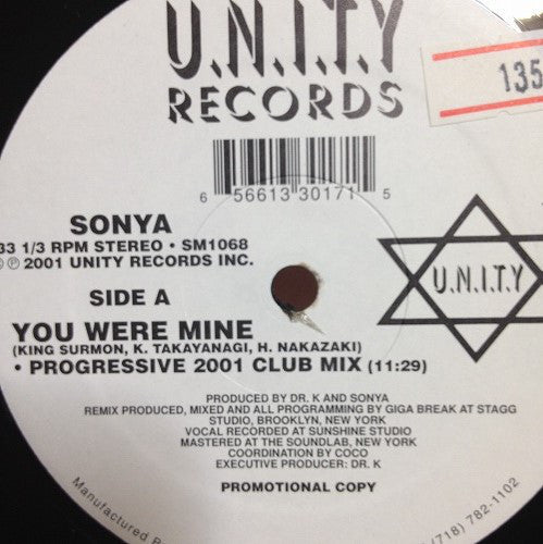 Sonya (17) : You Were Mine (12")