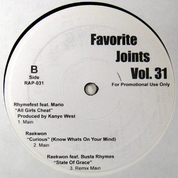 Various : Favorite Joints Vol.31 (12")