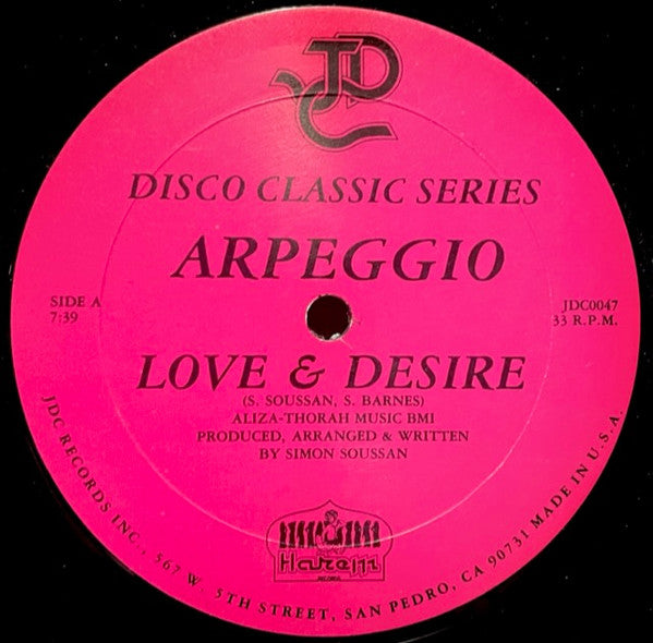 Arpeggio (2) / French Kiss (2) : Love & Desire / Panic (12")