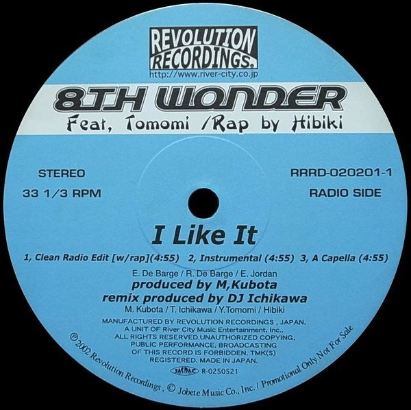 8th Wonder Feat. Tomomi : I Like It (12")