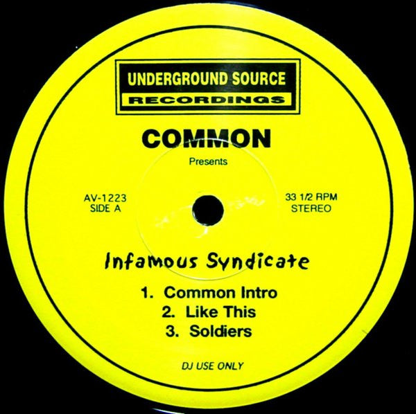 Common : Infamous Syndicate (12", Promo)
