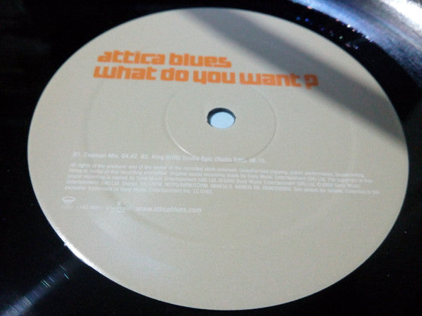 Attica Blues : What Do You Want? (12")