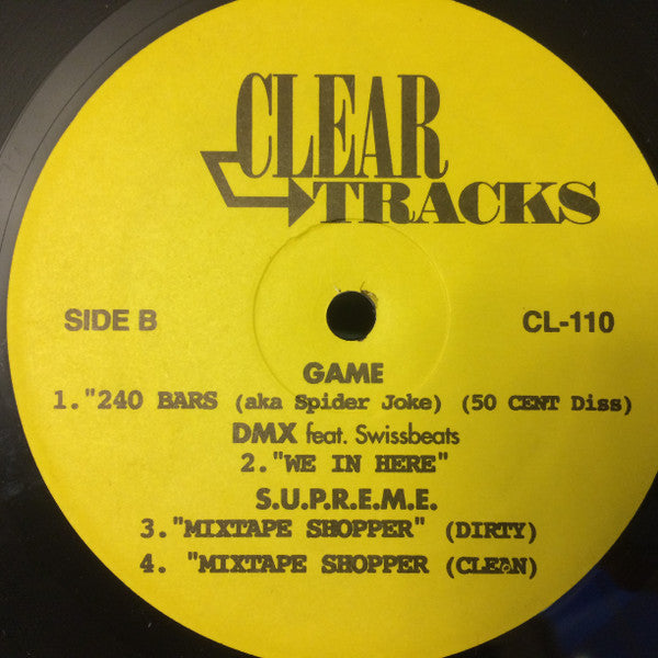Various : Clear Tracks (12", Unofficial)