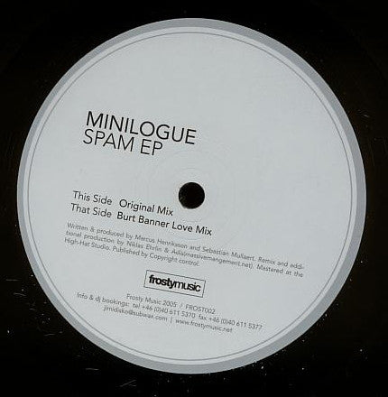 Minilogue : Spam EP (12", EP)