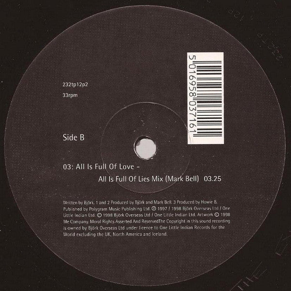 Björk : Alarm Call (12", Single, #2)