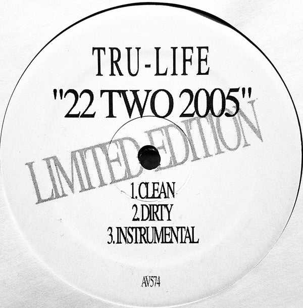 Tru-Life : New New York / 22 Two 2005 (12", Single, Ltd)