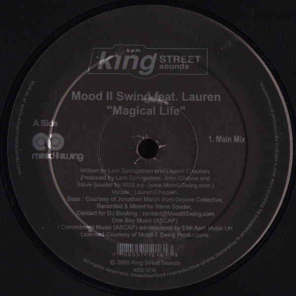 Mood II Swing Feat. Lauren Chaplain : Magical Life (12")